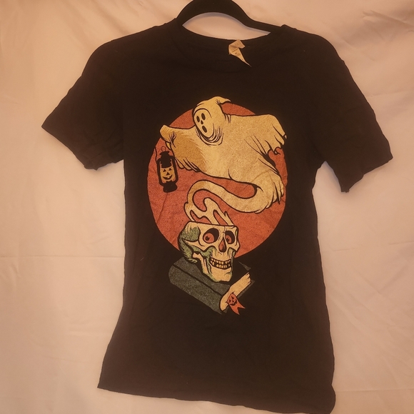 Black ghost stories t-shirt by Wicked Clothes XS - Picture 5 of 5